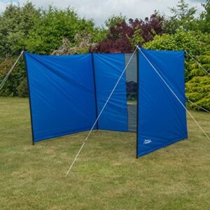Andes Large Camping Windbreak Beach Windshield Shelter With Window - 5.5M x 1.5M