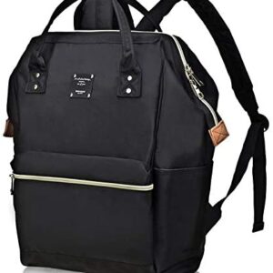 Bebamour Casual Laptop Backpack for Women and Men School Rucksack 15.6 inch Classic Waterproof College Travel Business Bags (Black)