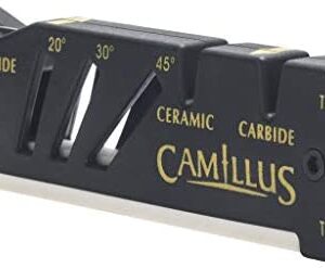 Camillus Glide Multifunction Ceramic Blade Sharpener, Black, 4.75" / 12.1 cm