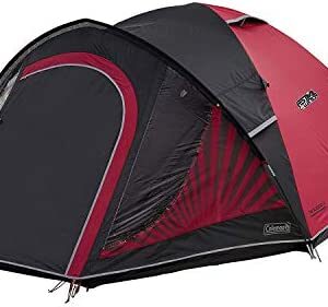 Coleman Blackout Tent, 3/4 Person, 3/4 Man Tent, Igloo Tent, Festival Tent, Lightweight Dome Tent with Awning, Patented Night Black Sleeping Cab, Waterproof WS 4500 mm