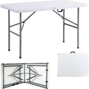 Denny Shop 4ft, 5ft & 6ft Camping Catering Heavy Duty Folding Trestle Table For BBQ Picnic Party by Crystals® (4ft Trestle Table)