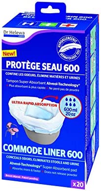 Dr.Helewa Commode Liner 600 - C60020 - Commode Liners - Pack of 20