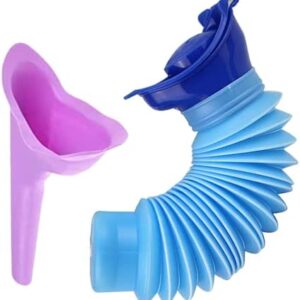 Emergency Urinal Bottle Shrinkable Urinal,Reusable Emergency Urinal, Portable Mobile Toilet,Pee Bottle for Camping Car Travel Traffic Jam and Queuing