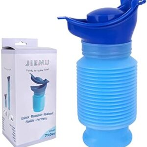 Emergency Urinal, Portable Shrinkable Urinal Reusable Shrinkable Camping Male Female Outdoor Travel Personal Mobile Toilet Potty Urine Bottle for Men Adult Ladies Traffic Jam Travel Queuing