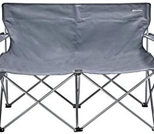 Eurohike Peak Double Camping Chair, Folding Chair for Two, Ideal for the Beach, Garden, Picnics, Festival Essentials, Camping Equipment, Garden Furniture