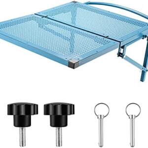 Folding Camping Table for Car, Vogvigo Universal Tire Mounted Camping Table, Aluminum Vehicle Camping Fishing Travel Tailgating Outdoor Work Table for Caravan, Van, RV, Car Trips, Up to 50lbs