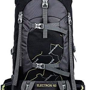 Freiesoldaten Camping Backpack 60L Large Rucksack Waterproof Breathable Mountaineering Hiking Backpack for Men Women