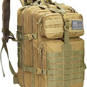 G4Free 40L Military Tactical Backpack Molle Shoulder Bag Rucksack Assault Pack Daypack for Camping Trekking Hunting Fishing