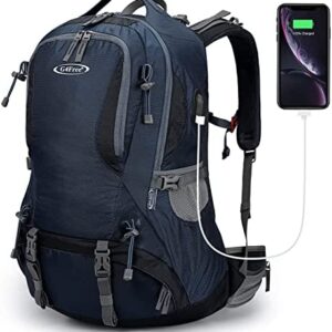G4Free 50L Rucksack Hiking Backpack Mountaineering Bag Waterproof Travel Camping Trekking Daypack Outdoor Sports Backpack with Rain Cover for Men Women
