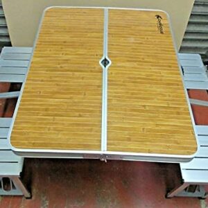GARDEN OUTDOOR PICNIC CAMPING FOLDING PORTABLE 4 CHAIR TABLE SET