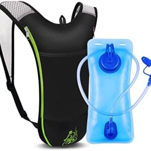 GIEMIT Hydration Backpack,Hydration Pack with 2L Water Bladder for Men & Women,Insulated Daypack Lightweight Water Pack,Backpack Reservoirs for Hiking Running Cycling Camping,Outdoor Activities