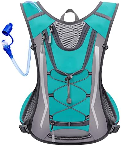 GIEMIT Insulated Hydration Backpack Pack with 2L Hydration Bladder, Lightweight Daypack Water Backpack for Men Women Cycling, Hiking,Running,Camping,Climbing