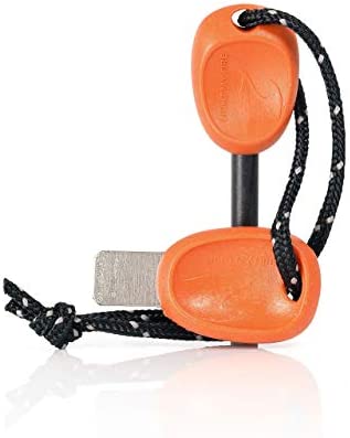 Light my Fire Ferro Rod - Flint and Steel Kit - Magnesium Fire Starter Kit - Swedish Fire Steel Scout - 3000 Strikes - 2 in 1 Fire Starting Kit & Emergency Whistle - Outdoor Flint Fire Starter