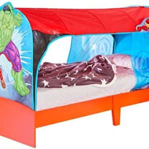 Marvel Avengers Kids Single Over Bed Fabric Tent by HelloHome - Captain America, Hulk and Iron Man