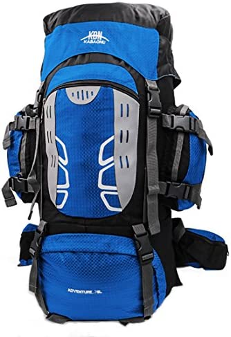 Mooedcoe 75L Large Hiking Backpack Outdoor Sports Water-Resistant Travel Daypack Mountaineering Climbing Trekking Camping Rucksack