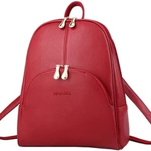 Nevenka Women Fashion Backpack Purse Leather Rucksack Bag Girls Casual Daypacks