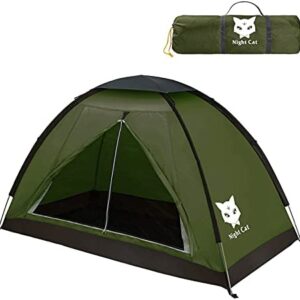 Night Cat Camping Tent for 1 2 Person Man Waterproof Backpacking Tents Easy Setup Lightweight for Hiking Backyard