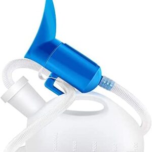 OOCOME Urine Bottle Portable Female Urinal Pee Bottle, Leak Proof Urinal Bottles Urine Funnel and Bottle Female Portable Potty Bed Pan for Adults Elderly Car Travel Camping