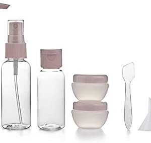 Plastic Travel Bottles,8 Pack Travel Bottles Set for Toiletries,Leak Proof Travel Size container for Toiletries,Travel Makeup and Skincare Bottles for Business or Personal Travel, Fun Outdoors
