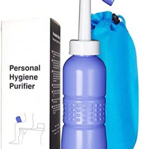 Portable Bidet Sprayer, Travel Bidet with Handheld Held Bidet, Portable Bidet for Travel, Sprayer Mini Handheld Bidet for Personal, Hygiene Care Bottom Wiper, 450ml Capacity Water Reservoir