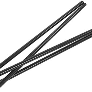 Pwshymi 2m Tent Pole Telescopic Adjustable Tent Pole Iron Tent Rod Tarp Pole for Hiking Camping Awning
