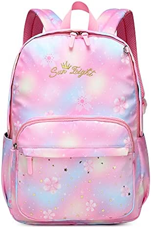 School Bags for Girls Casual Daypack Women Backpack Large Capacity Unisex Student Backpacks Waterproof and Wear-resistant Fabric Backpack for School