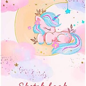Sketch Book, 100 Pages (50 Sheets), Spiral Bound Artist Sketch Pad, Durable Acid Free Drawing Paper for Drawing, Painting, Sketching or Doodling for Girls
