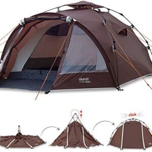 Slumit GOBI 3 Instant Tent 3 Man Waterproof Double Layer FlashFrame Quick Pitch Tent and Pack System