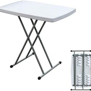 SogesHome Adjustable Height Folding Table -Camping Picnic Party Portable Table Lightweight & Portable 76 * 50 cm, HP-76X-SH-01