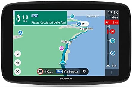 TomTom Campervan and Caravan Sat Nav GO Camper Max 7" HD screen with Campervan and Caravan POIs, Updates via Wi-Fi, TomTom Traffic and Speedcam Warnings, World Maps