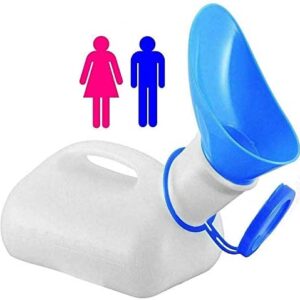 True Face Unisex Portable Urinal Bottle 1000ml Mobile Urine Toilet Camping Outdoor Journey Travel Blue