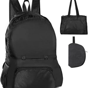Ultra Lightweight Foldable Backpack, Water Resistant Rucksack Travel Daysack Multifunction Handbag Tote for Outdoor Sport Travelling Walking Camping Biking Hiking Backpack