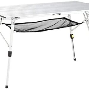 Uquip Variety L Aluminium Table for Camping or Garden - Height Adjustable - Large Size - 120 x 70cm