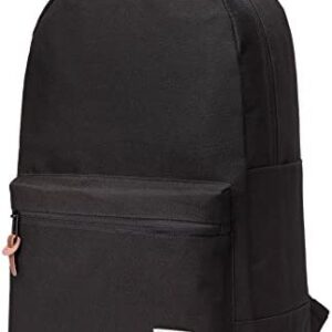 VASCHY Classic Backpack Mens Backpack Womens Fits 15.6 Inch Laptop Lightweight Backpack for School Tear Resistant and Water Resistant Rucksack for School, Work, Travel with Bottle Pockets (Black)