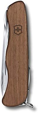 Victorinox Huntsman Wood Swiss Army Pocket Knife, Medium, Multi Tool, 13 Functions, Large Blade, Saw, Wood