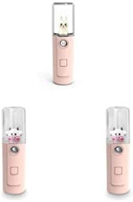 YIUPEDRFG 3 Set of Face Moisturizing Mist Sprayer 30ml Humidifier Camping Personal Button Operation Skin Care Tool