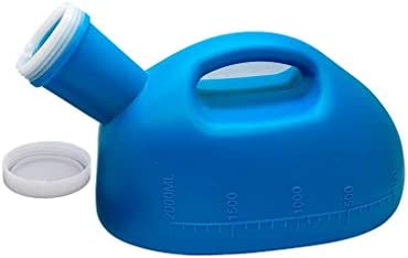 YNGJUEN Men Urinal with Lid Portable 2000 Ml High Capacity Spill Proof Urine Bottle/Drive/Outdoor/Entertainment/Travel/Camping/Personal Care (Color : White)