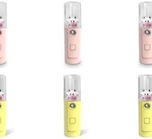 YUSSEQDD 6 Set of Face Moisturizing Mist Sprayer 30ml Humidifier Camping Personal Button Operation Skin Care Tool