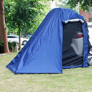 banapoy SUV Tent, Universal Truck Camping Tent Sleeps Up to 2, Double Layer Sun-proof Car Tailgate Awning with Mosquito Net, Waterproof Car Tailgate Tents for Outdoor Camping Hiking Travel