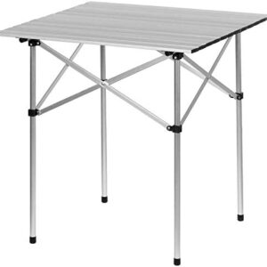 uyoyous Aluminum Folding Camping Table 70x70x70cm Portable Lightweight Table, Collapsible Picnic Table Folding Table With Carry Bag-Easy to Carry, Perfect for Outdoor