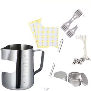 1 Set Candle Making Supplies Kit DIY Handmade Scented Candle Making Tool Wax Melting Material Kit Beeswax Soy Wax Arts Crafts-550ml 106pcs