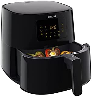 Philips Airfryer Essential XL Connected - 6.2 L, Smart wifi connected (NutriU App), Alexa compatible, 7 presets, Digital display, Low fat fryer, Black (HD9280/91) - Image 2
