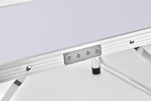2ft Folding Camping Table, Portable Foldable Picnic Tables for Outdoor Indoor Garden, Balcony Market Kitchen Work Table, 2 Height 20cm/56cm, Table Top Size: 60x45cm - Image 6