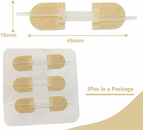 Emergency Wound Closures Band-Aid Adhesive Bandages, Zip Stitch Stickers for Camping, Survival & Household Gear, 3 Pcs (45*10mm, Skin) - Image 2