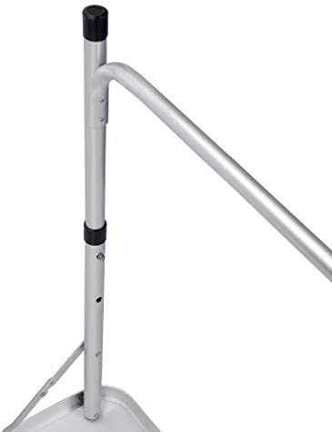 120CM Portable Aluminum Folding Table Party Garden BBQ Camping Table, 3 Gear Adjustable Height Lightweight Aluminum Foldable Table for Outdoor Picnic Cooking, White, Unfolding Size: 120x60x70/62/55cm - Image 5