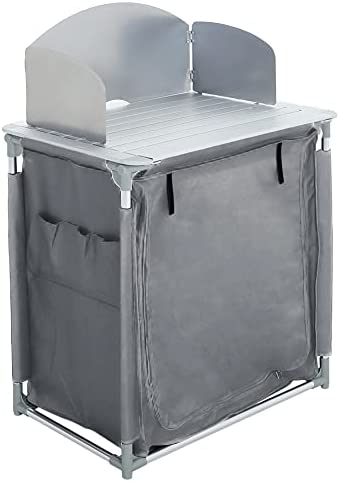 The Fellie Camping Cupboard, Folding Camping Kitchen Cooking Table, Portable Outdoor Camp Storage Unit for Picnic BBQ - Image 4