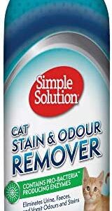 Simple Solution Cat Stain and Odour Remover | Enzymatic Cleaner with Pro-Bacteria Cleaning Power - 1 Litre