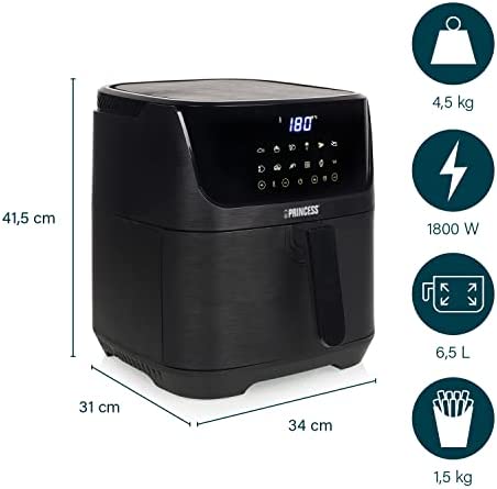 Princess Air Fryer, Digital, 6.5 L, 12 Preset, Settings, 1800 W, Accessories Included - Image 7