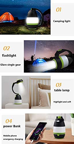 3 In 1 Foldable Camping Light Beside Lamp Flashlight, Torch Light Rechargeable, 3 Modes Emergency Light, Outdoor Searchlight, Desk Lamp for Hiking, Fishing, Power Cuts - Image 7