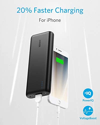 Anker PowerCore 20100 - 20000mAh Ultra High Capacity Power Bank with Powerful 4.8A Output, PowerIQ Technology for iPhone 7/6s/SE, iPad and Samsung Galaxy S8/S7 and More (Black) - Image 3